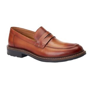 Base London Mens Ivey Leather Loafers / Burnt Tan